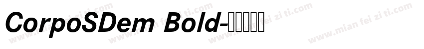 CorpoSDem Bold字体转换